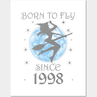 BORN TO FLY SINCE 1940 WITCHCRAFT T-SHIRT | WICCA BIRTHDAY WITCH GIFT Posters and Art